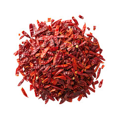 Naklejka premium Dry red chillies isolated on transparent background cutout PNG