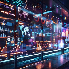 data and graph of social media marketing 