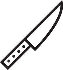 Knife vector icon. Knife flat sign design. Knife symbol pictogram.