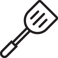 Icon of cooking equipment depicting spatula.