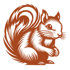 Squirrel vector, squirrel logo