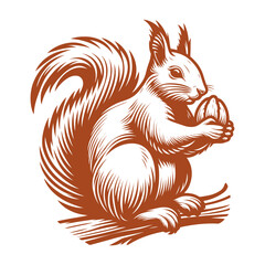 Squirrel vector, squirrel logo