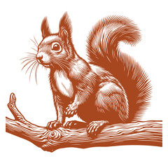 Squirrel vector, squirrel logo