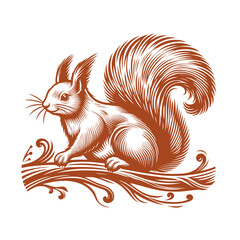 Squirrel vector, squirrel logo
