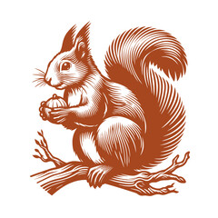 Squirrel vector, squirrel logo