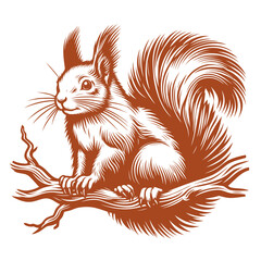 Squirrel vector, squirrel logo
