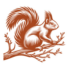 Squirrel vector, squirrel logo