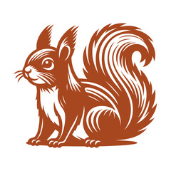 Squirrel vector, squirrel logo