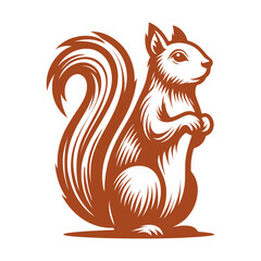 Squirrel vector, squirrel logo © CROP MEDIA