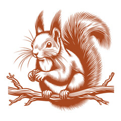 Squirrel vector, squirrel logo