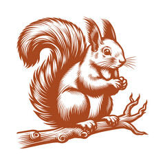 Squirrel vector, squirrel logo