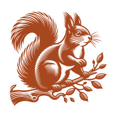 Squirrel vector, squirrel logo
