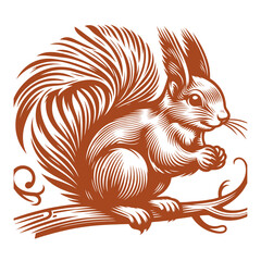 Squirrel vector, squirrel logo