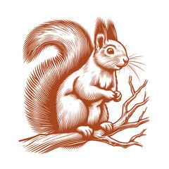 Squirrel vector, squirrel logo