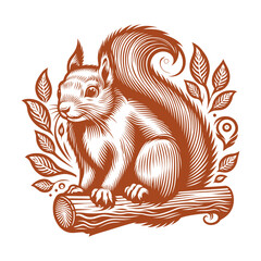 Squirrel vector, squirrel logo