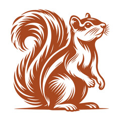 Squirrel vector, squirrel logo