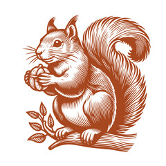 Squirrel vector, squirrel logo