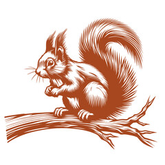 Squirrel vector, squirrel logo