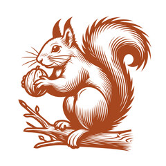 Squirrel vector, squirrel logo