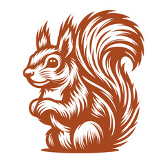 Squirrel vector, squirrel logo