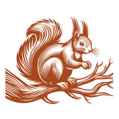 Squirrel vector, squirrel logo