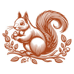 Squirrel vector, squirrel logo