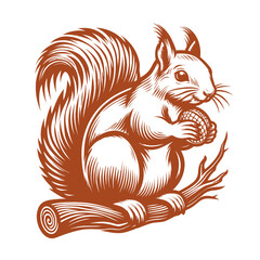 Squirrel vector, squirrel logo