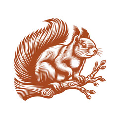 Squirrel vector, squirrel logo