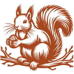 Squirrel vector, squirrel logo