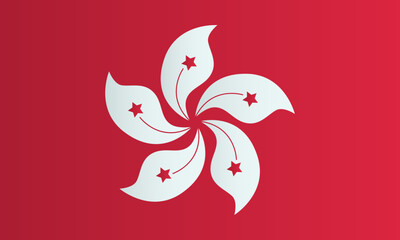Obraz premium Hong Hong national flag