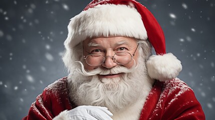 happy santa claus face