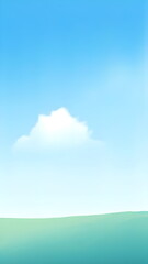 Obraz premium blue sky and green grass