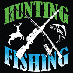  Hunting and Fishing T-shirt Design Bundle.Fishing vector Bundle.