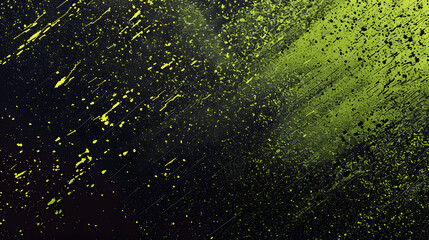 Black and lime green grainy gradient background with colorful noise texture for retro poster design