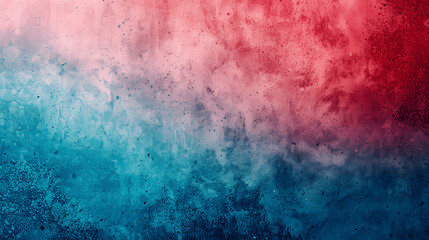 Bright cyan red grainy background with vibrant noise texture for gradient retro poster design