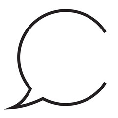 Comic hand drawn loose speech bubble frame. Cute line decoration for title, notes, dialog, chat, think, headline, talk, comment expression. Callout balloon. vector illustration. EPS 10/AI