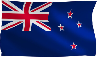 national flag background image,wind blowing flags,3d rendering,Flag of New Zealand