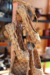 wicker shoes