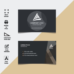 Minimalist Premium Modern corporate Business Card, elegant looking luxury visiting and business card vector design template layout