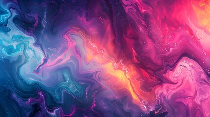 Abstract Fluid Art: A mesmerizing abstract background created with fluid art techniques and vibrant colors.
