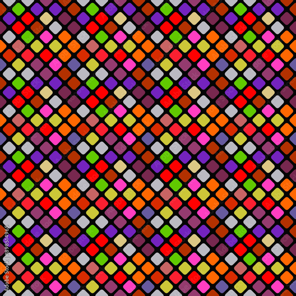 Poster square pattern background - geometrical repeating abstract vector design