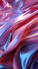 a close up of a pink and blue fabric