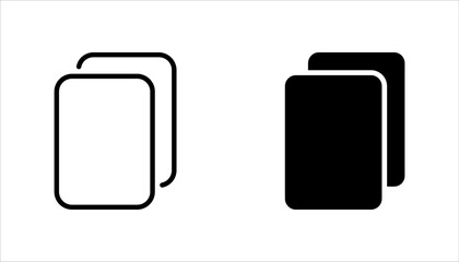 Copy icon set. Vector Illustration in line style design for website design, app, UI. vector illustration on white background.