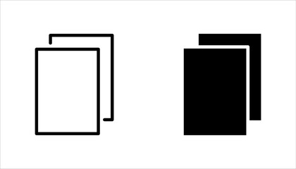 Copy icon set. Vector Illustration in line style design for website design, app, UI. vector illustration on white background.