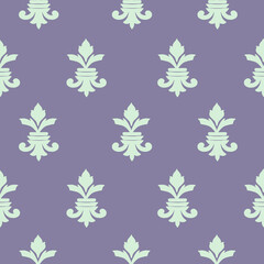 Damask Seamless Pattern floral Classical luxury- Vector Illustration background damask fold fashioned damask ornament vintage	