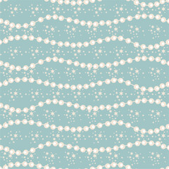 Seamles  pattern print vector wallpaper background with beads art decor glamour beautiful elegant art for paper, textile, pack etc