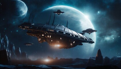 Obraz premium ufo in space