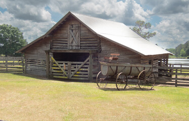 Old wooden barn