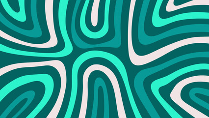 Green colorful wave seamless pattern abstract background