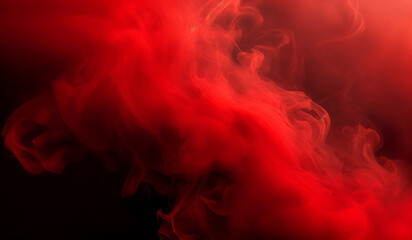 Fototapeta premium Abstract red smoke background texture. AI generated.